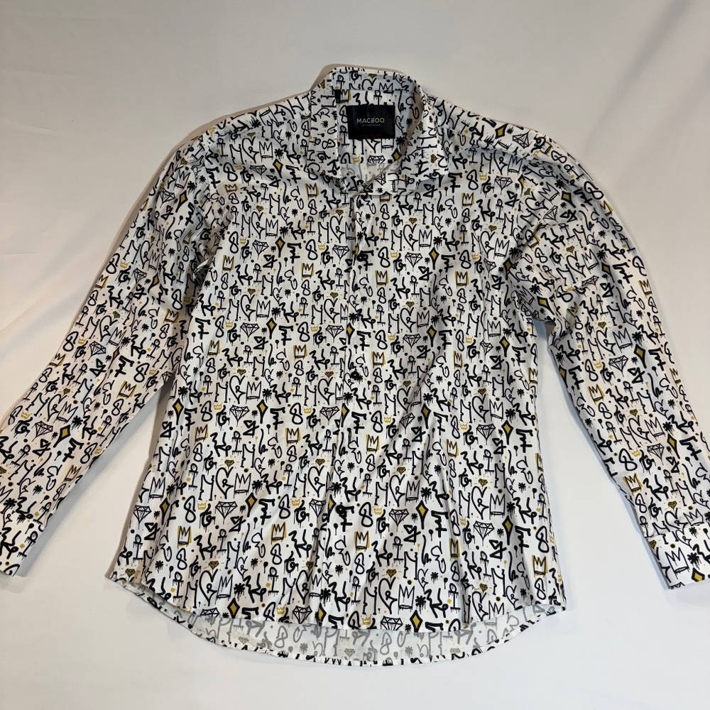 Maceoo Fibonacci King White Button Down Shirt - image 1
